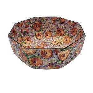 Antique Crown Ducal Marigold Chintz Bowl